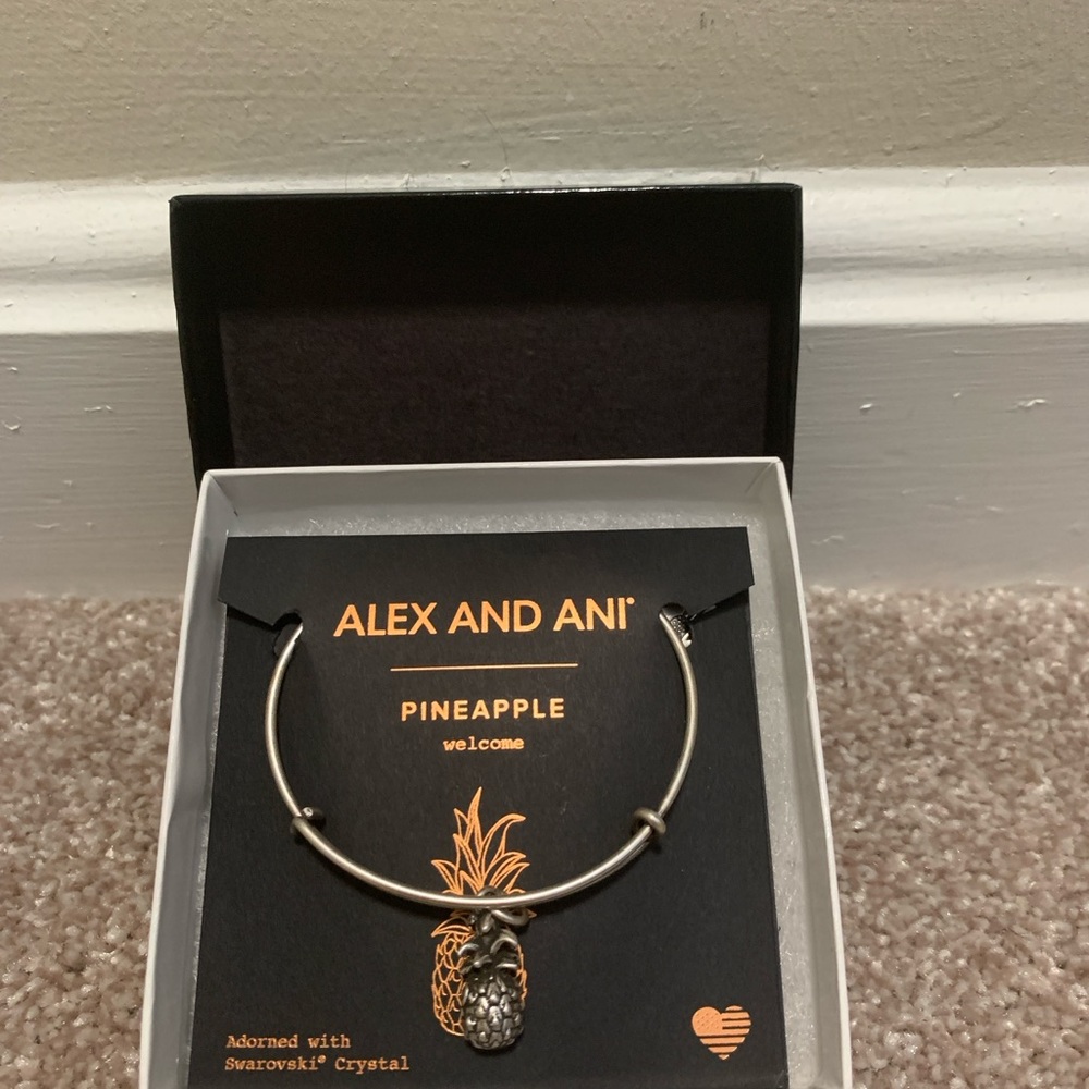 Alex and Ani Pineapple Charm Bracelet
